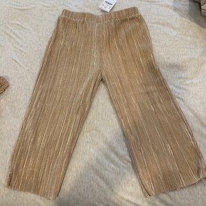 Crewcuts NWT gold holographic pants
